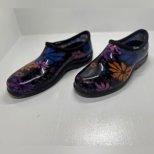 Sloggers Women’s Garden Clogs Floral Waterproof Slip-On Size 10